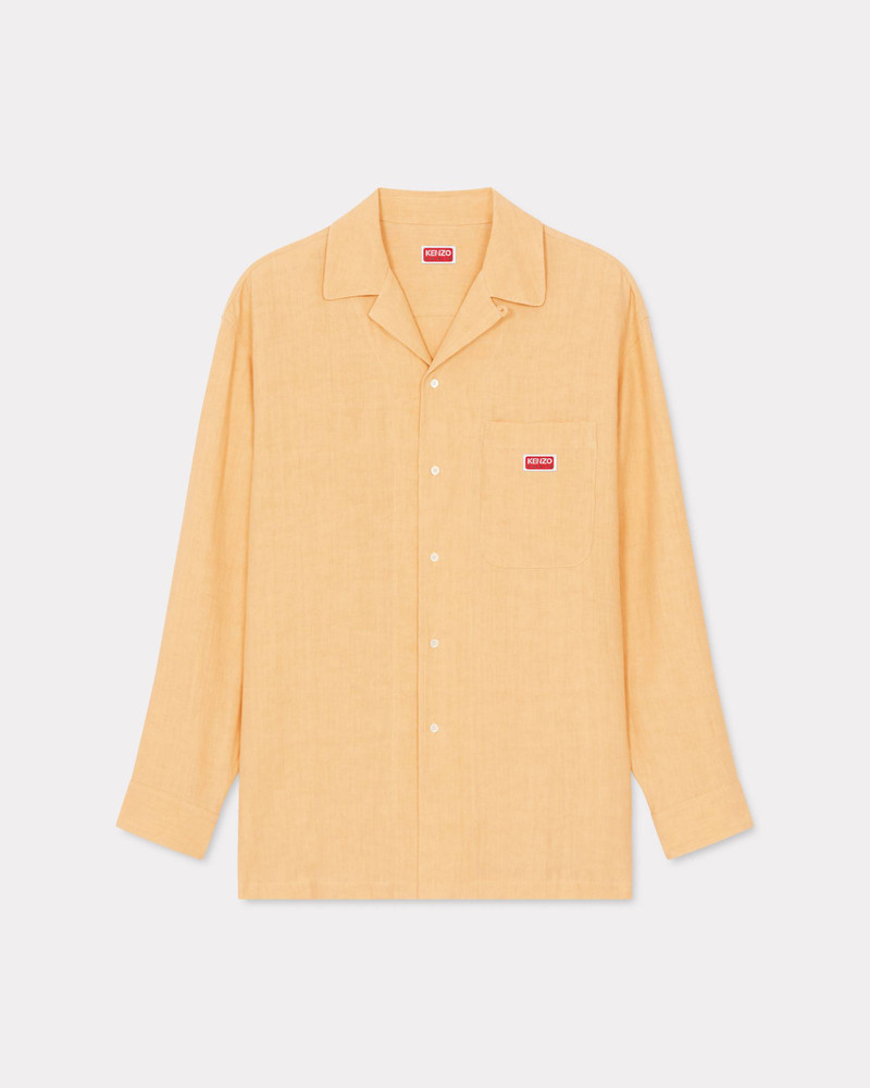Oversized long sleeve hawaiian shirt - 1