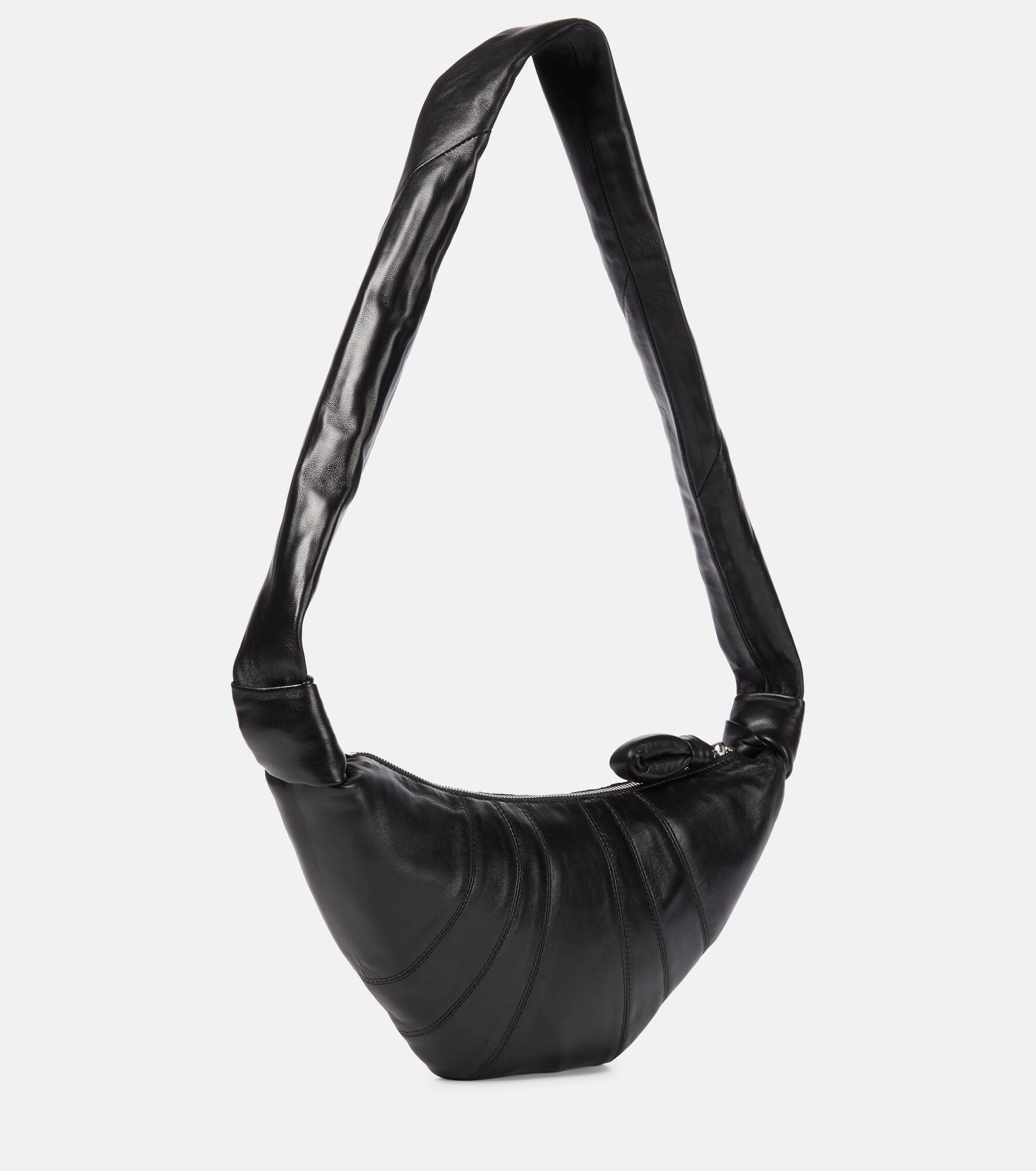 Croissant Small leather shoulder bag - 4