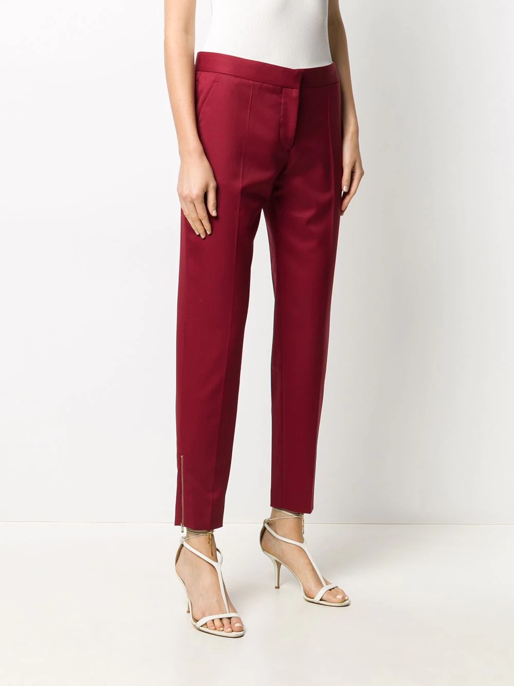 mid-rise tailored trousers - 3