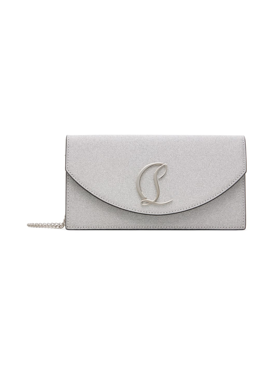 Silver Loubi54 Clutch - 1