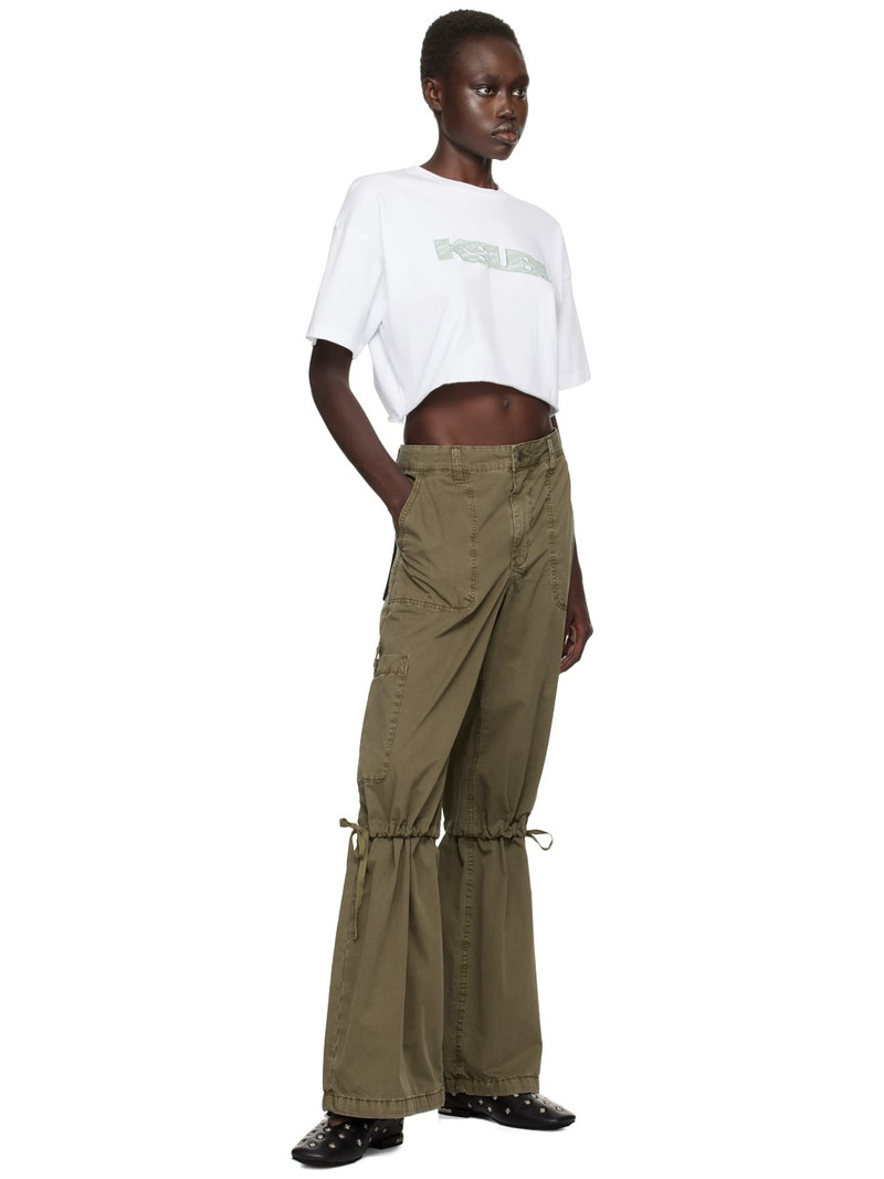 Ksubi Khaki Baggy Snap-off Cargo Pants outlook