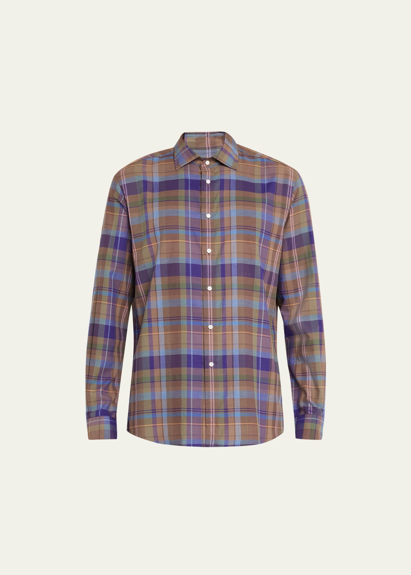 Men's Aston Luxe Plaid Sport Shirt - 1