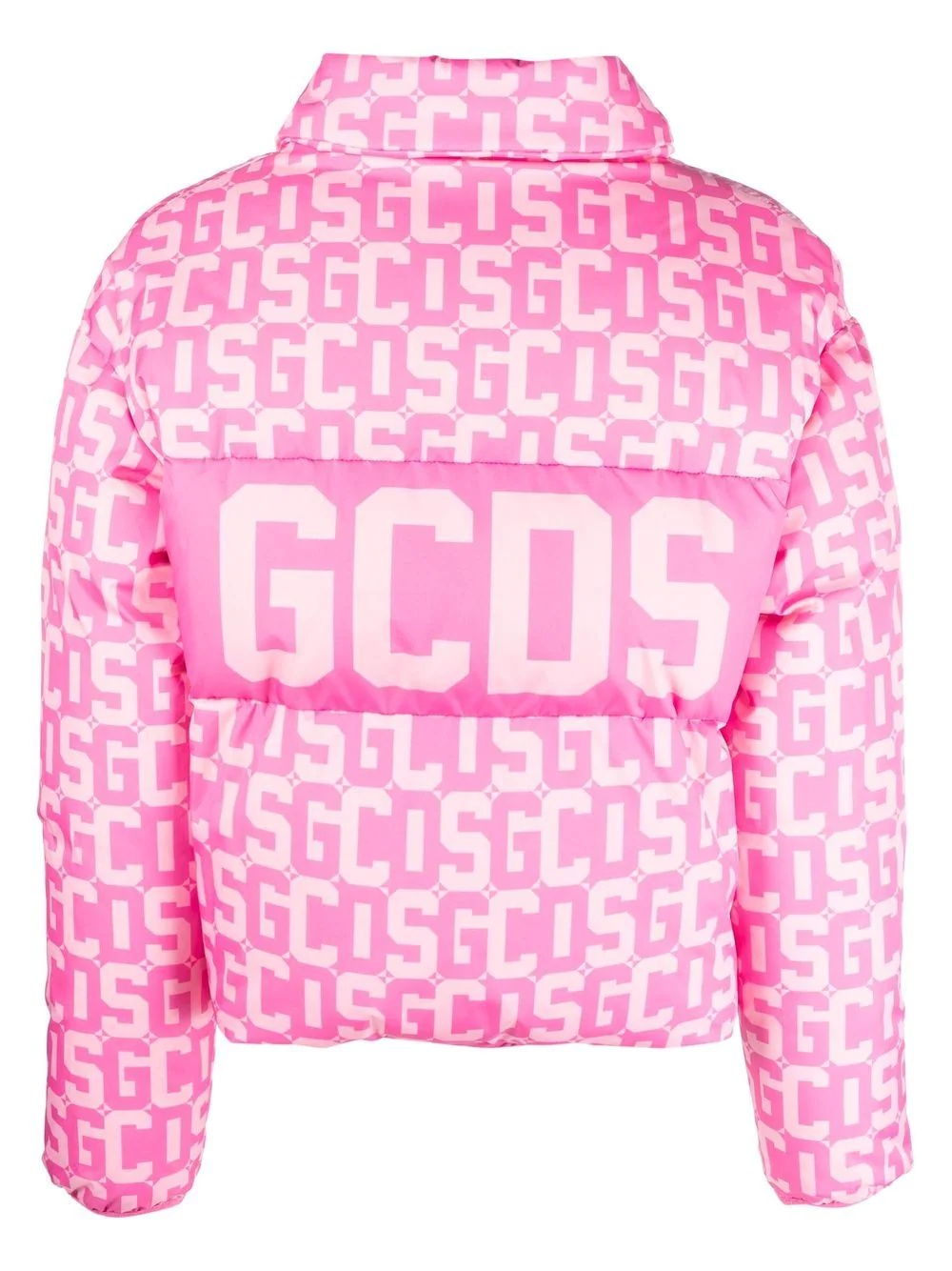 logo-print padded jacket - 2