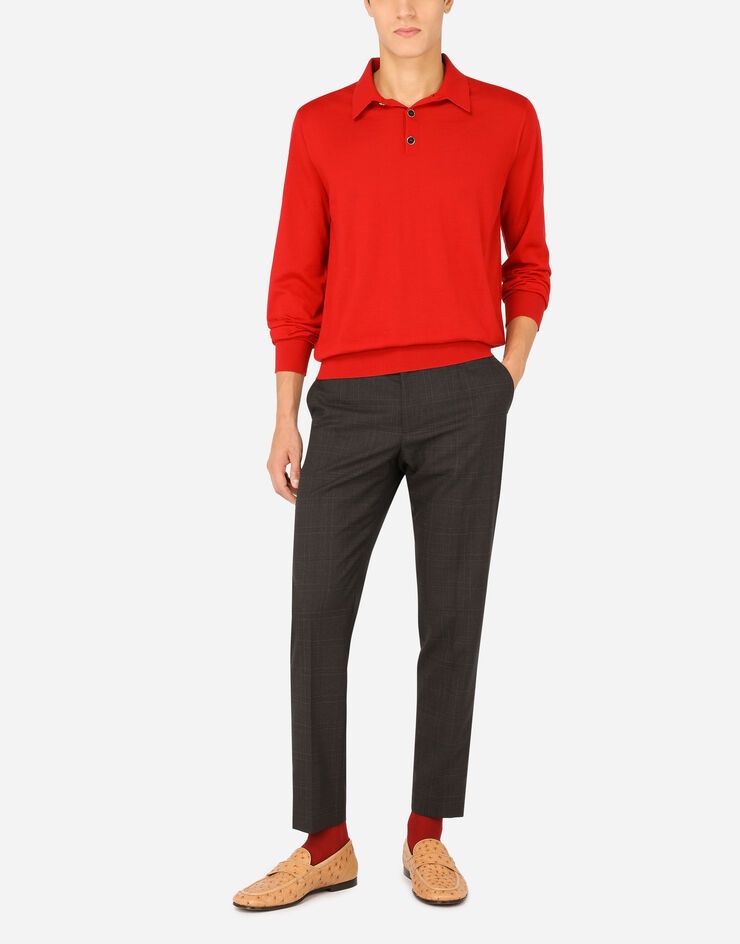 Cashmere polo-style sweater - 6