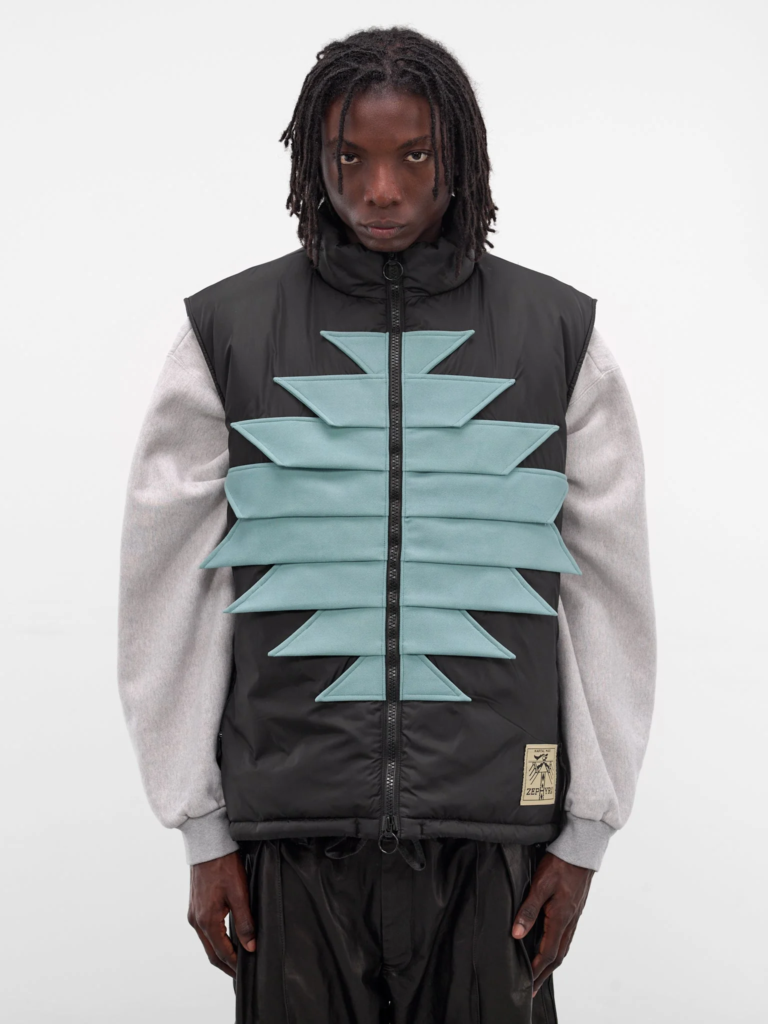 Black Nylon Zepher Fishing Vest - 1