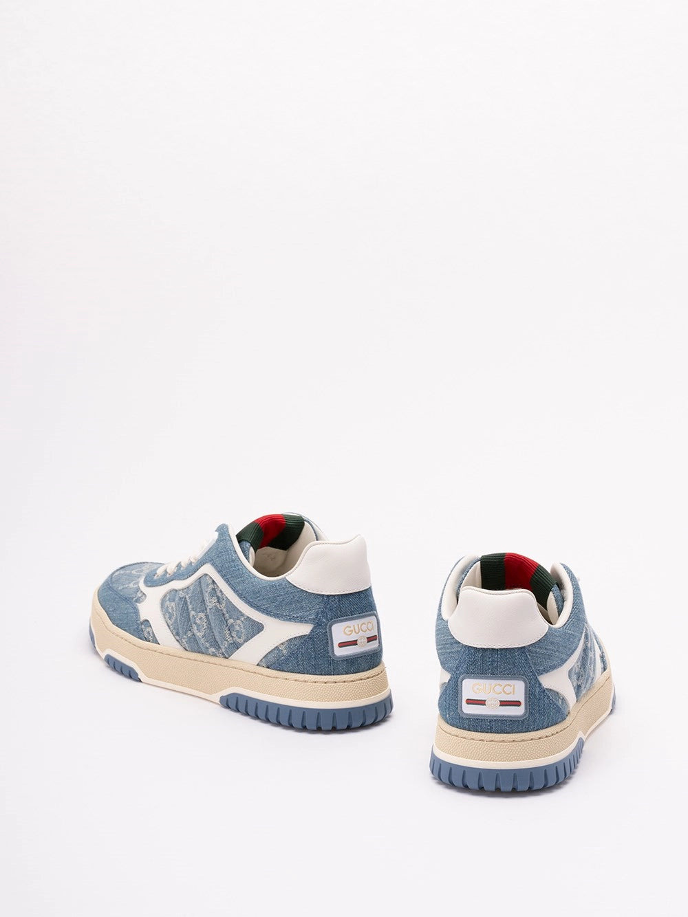Gucci Women `Re-Web` Denim Sneakers - 3