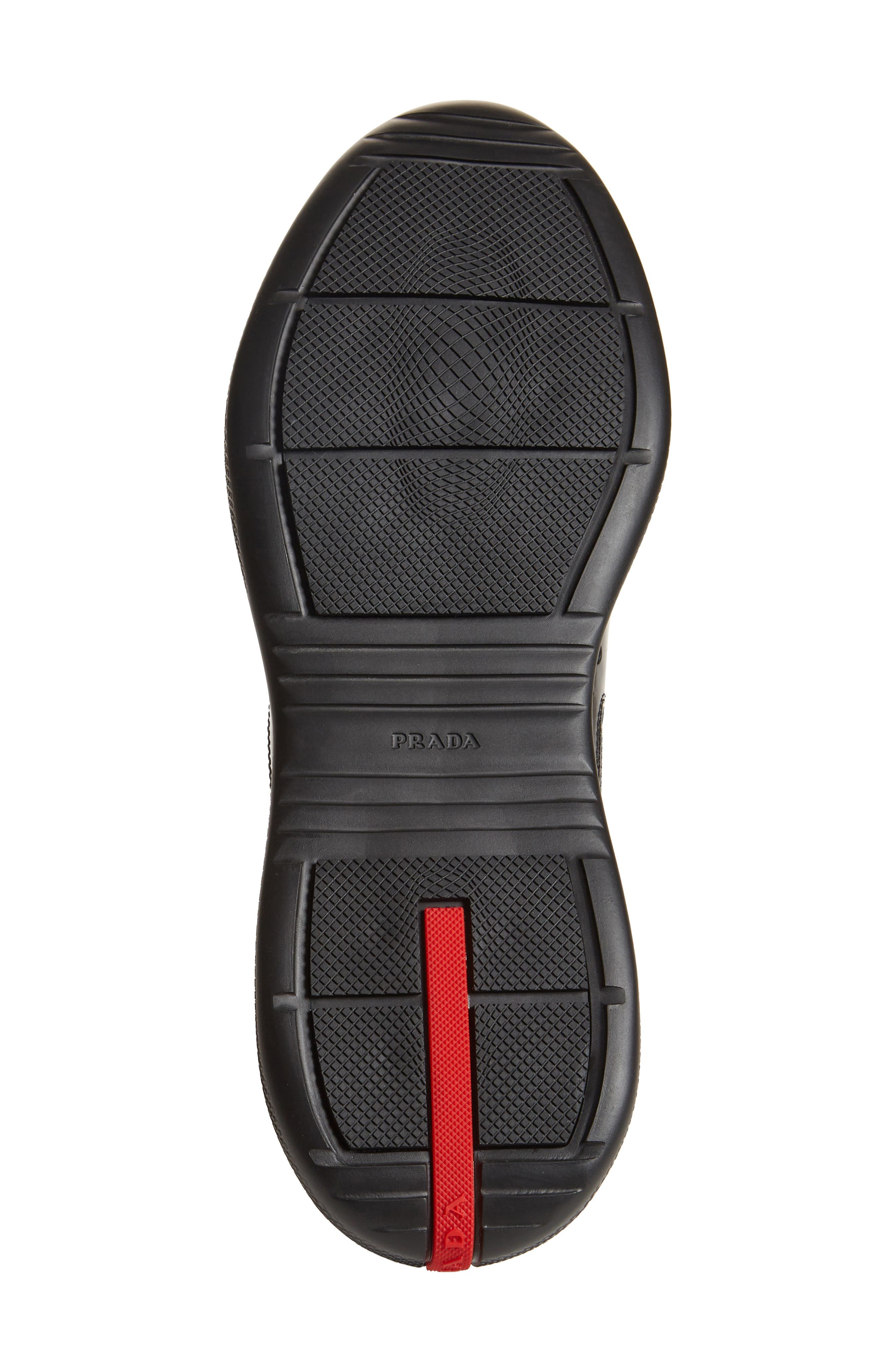 Prada America's Cup Vernice Bike Low Top Sneaker in Nero at Nordstrom - 6