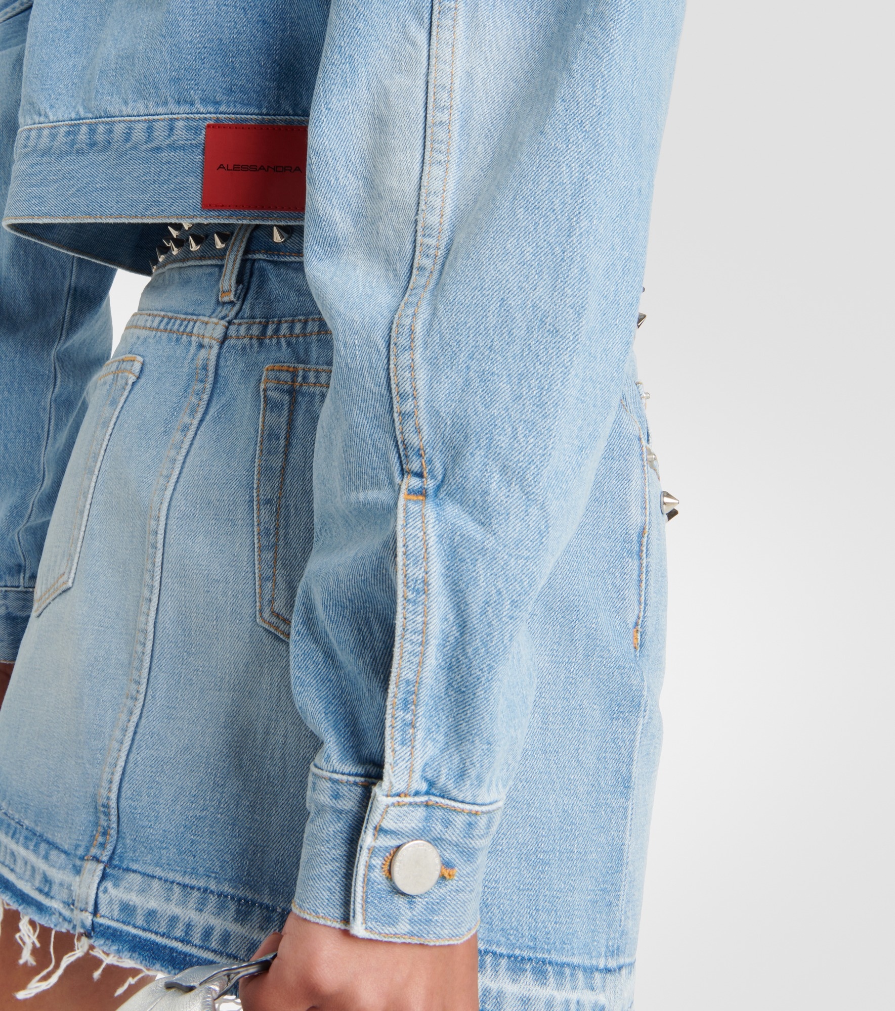 Embellished denim jacket - 6