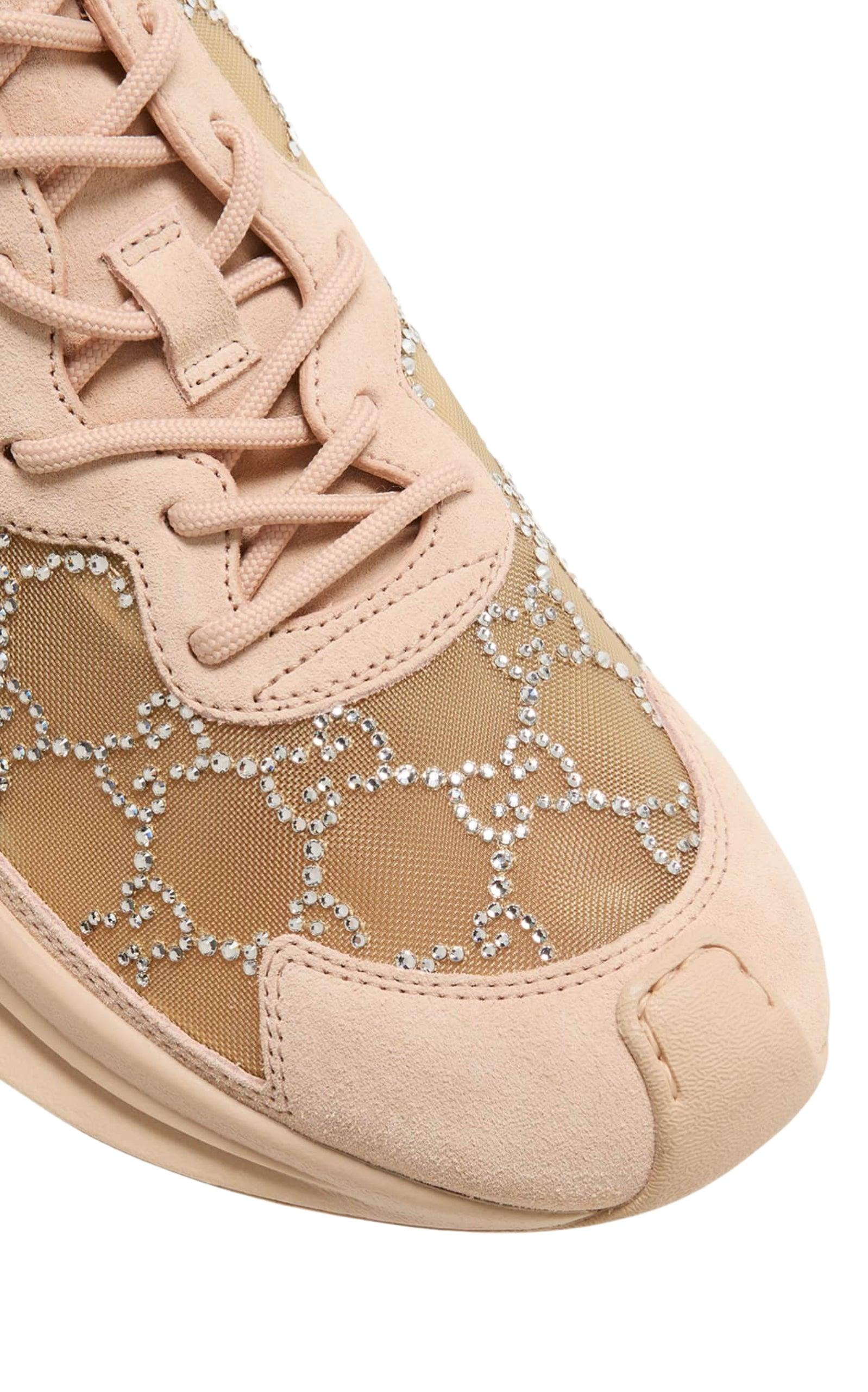 GG Crystal Mesh Runner Sneakers - 5