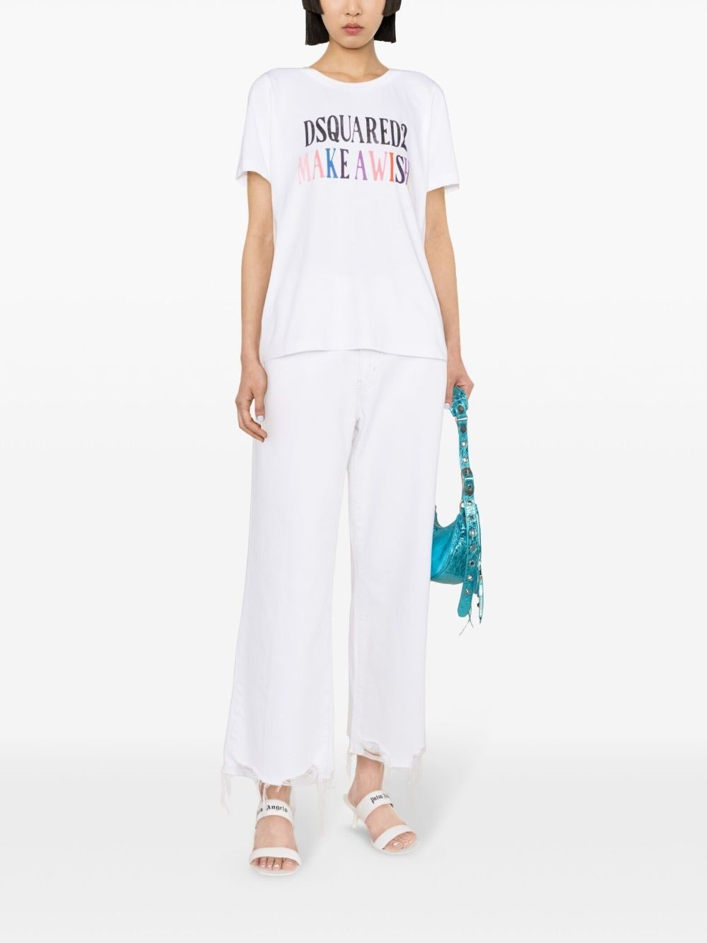 slogan-print cotton T-shirt - 2
