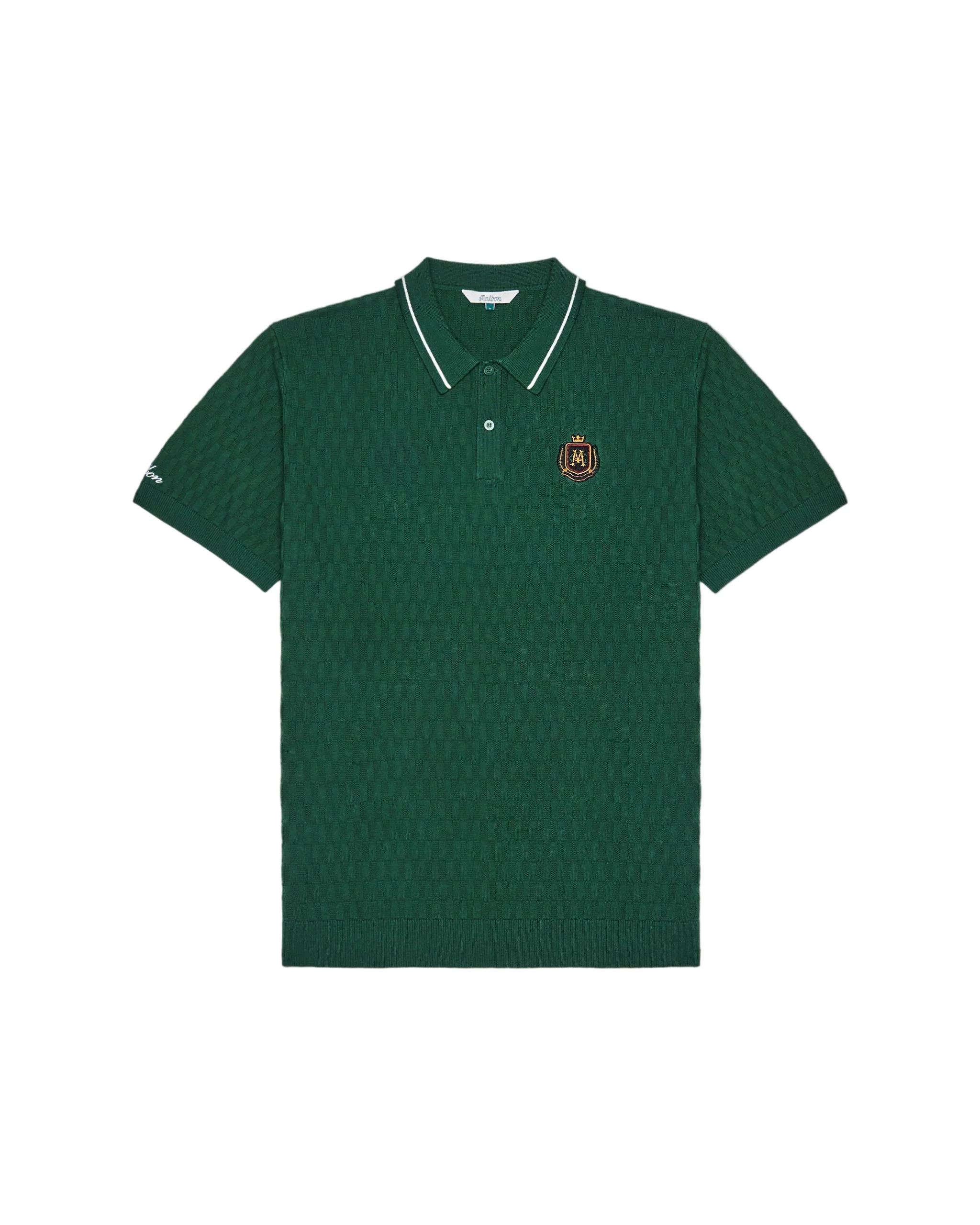 Crest Knit Polo - 1