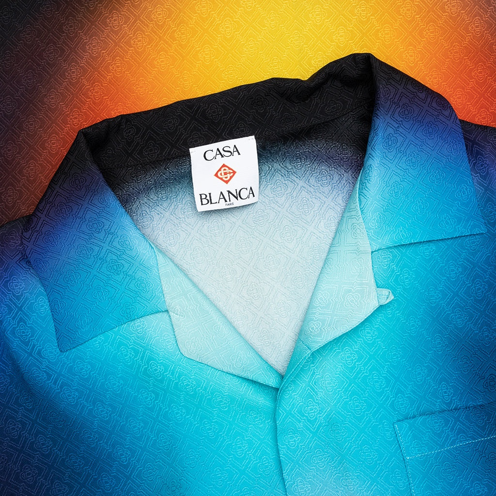 SHORT SLEEVE CUBAN COLLAR SHIRT - GRADIENT - 3