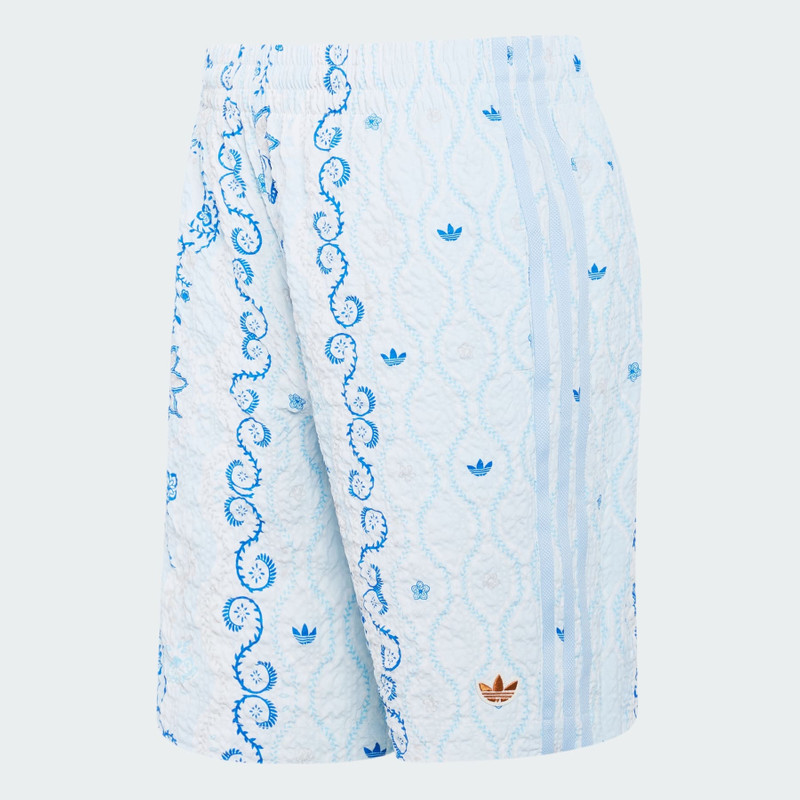 ADIDAS ORIGINALS SUMMER GLOW PRINTED SEERSUCKER SHORTS 1