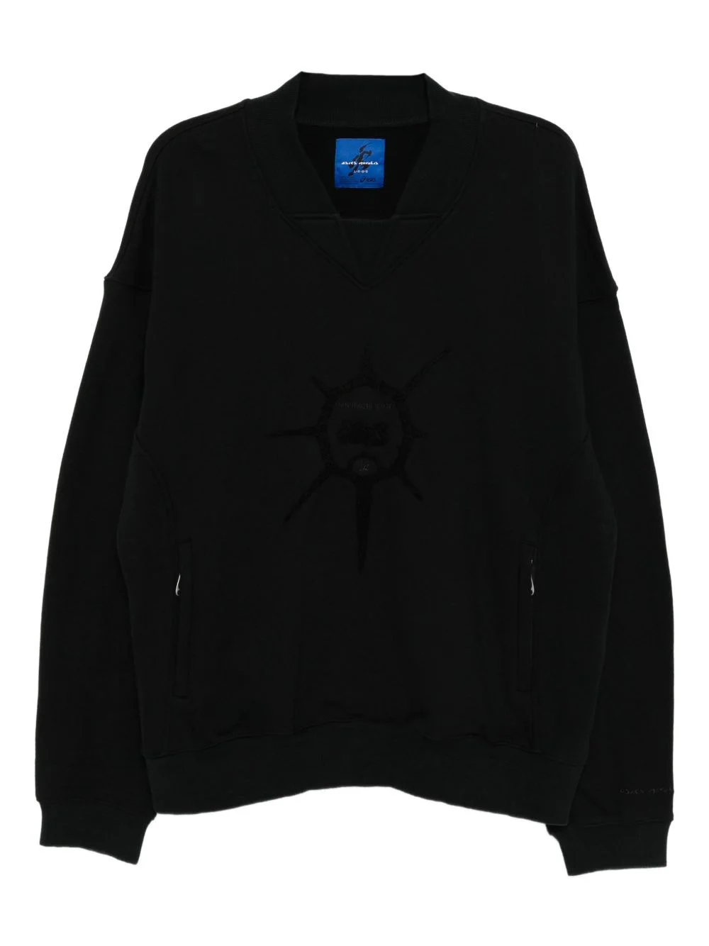 graphic-embroidered sweatshirt - 1