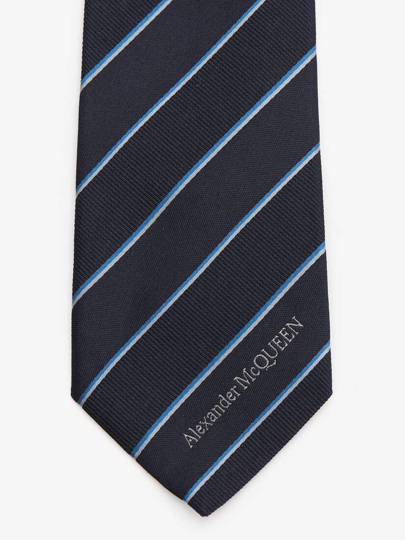 Men's Ruled McQueen Tie in Navy/blue - 3