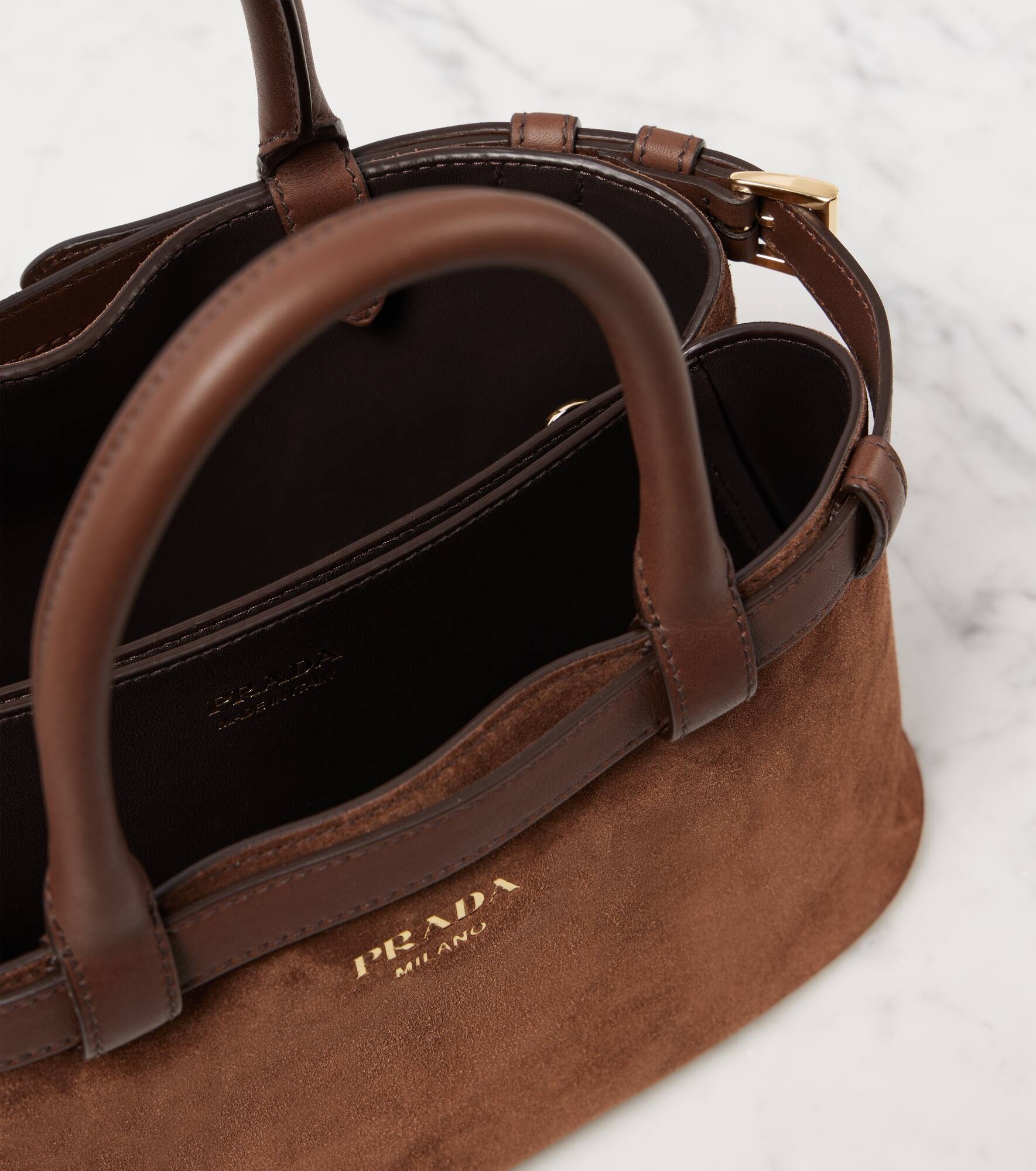 Small suede tote bag - 3