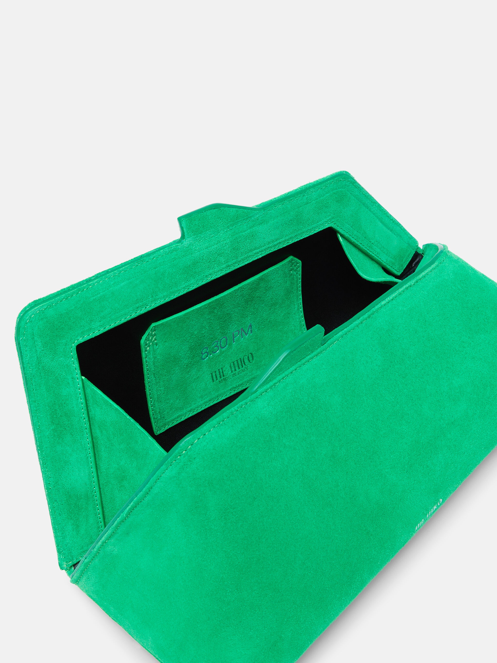 ''8.30PM'' FLUO GREEN OVERSIZED CLUTCH - 3