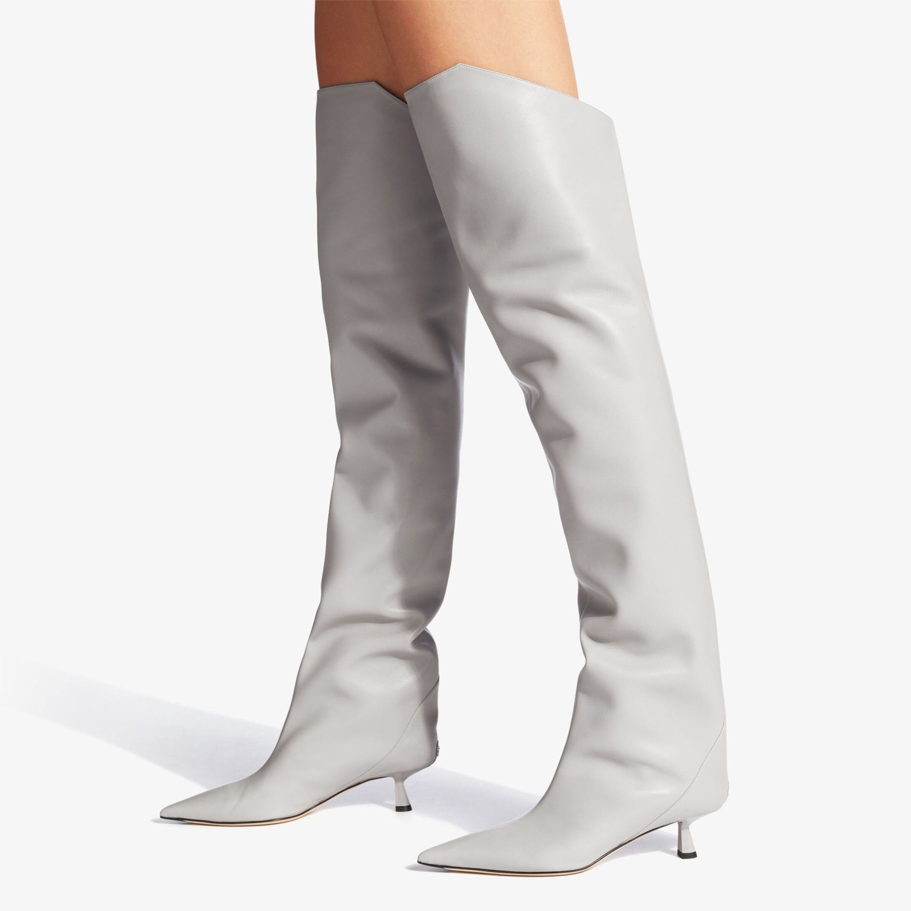 Vari 45
Marl Grey Luxe Nappa Leather Over-the-Knee Boots - 2