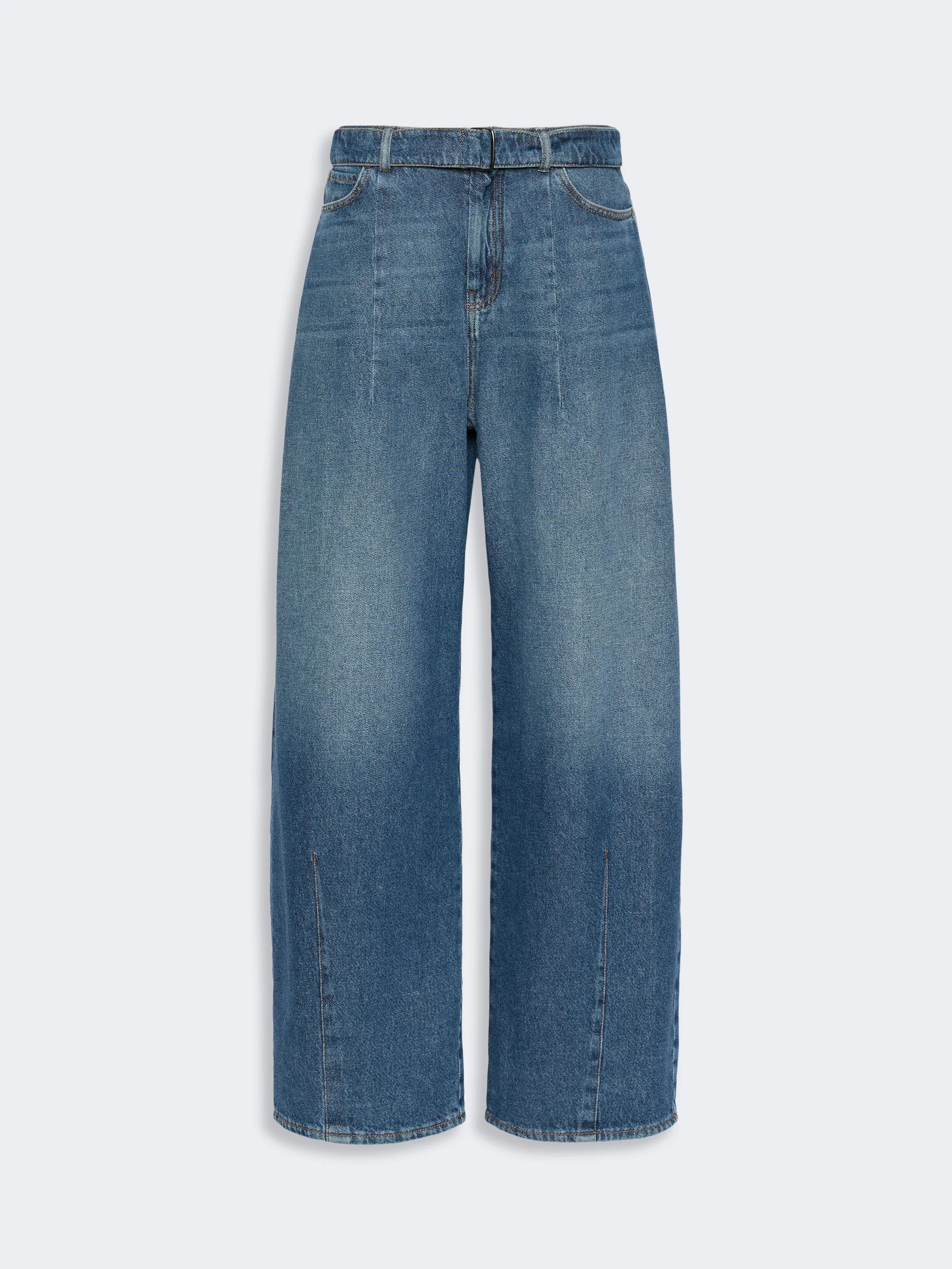 MADIA Wide-fit cotton denim jeans - NAVY - 1