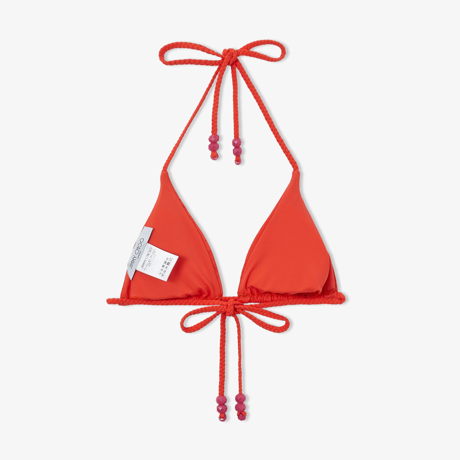 Ariah
Paprika JC Monogram Recycled Nylon and Lycra Triangle Bikini Top - 5