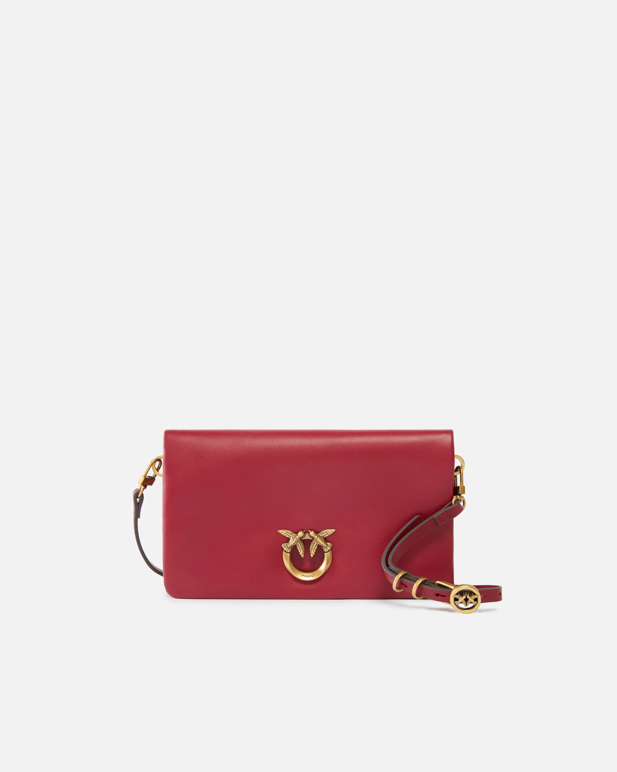 LOVE BAG CLICK SOFT HORIZONTAL MINI SMALL CROSSBODY CLUTCH IN LEATHER - 1