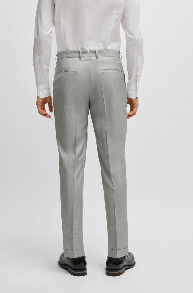 SLIM-FIT SUIT IN MICRO-PATTERNED WOOL AND SILK 7