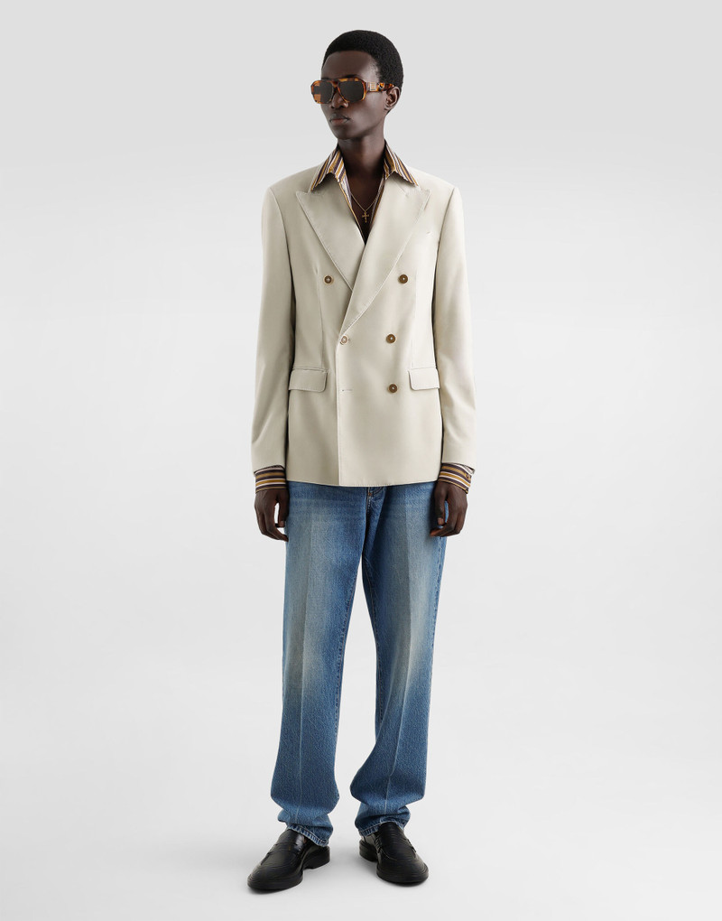 Dolce & Gabbana Double-breasted velvet jacket outlook