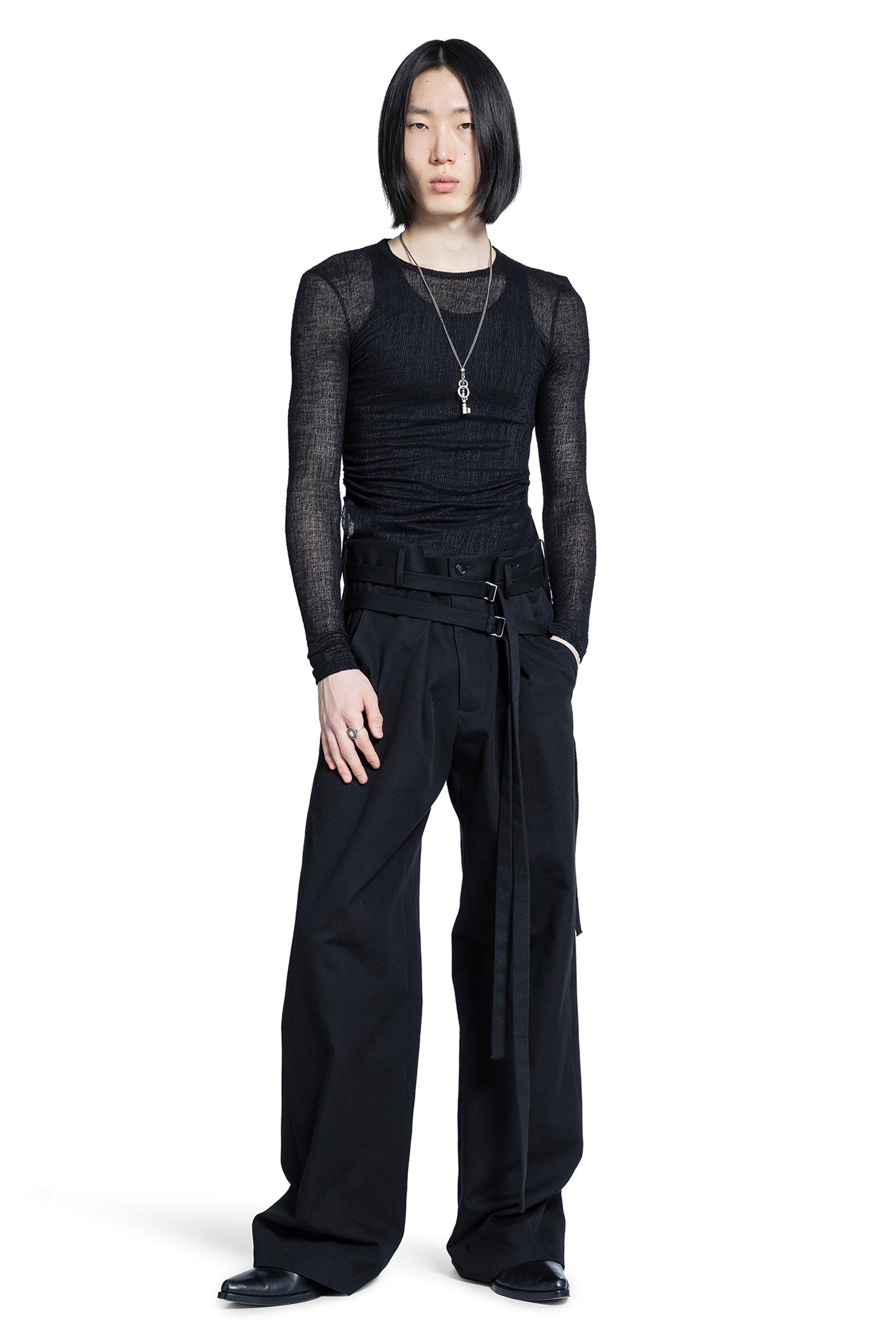Boris Wrinkled Cropped Tank Top - 4