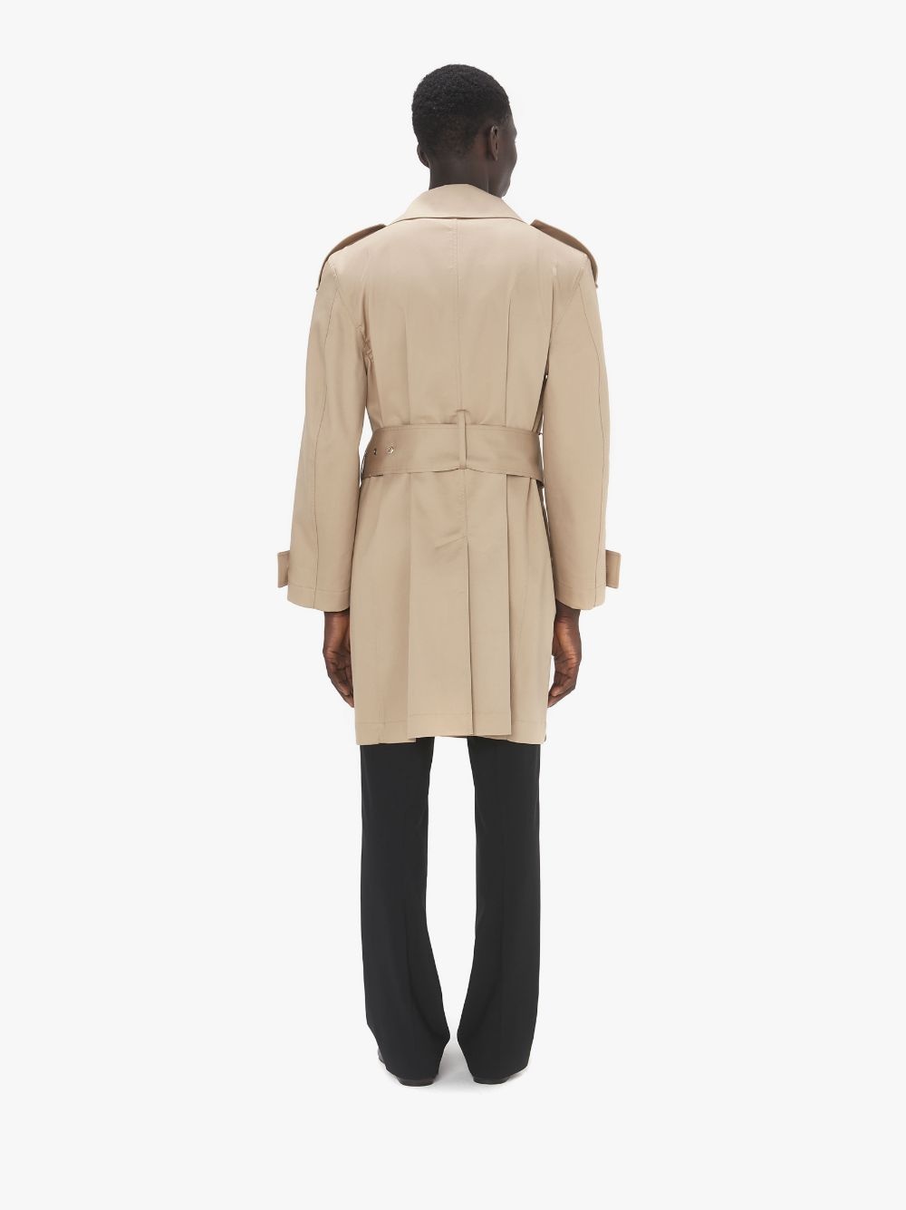 WRAP FRONT MID-LENGTH TRENCH COAT - 3
