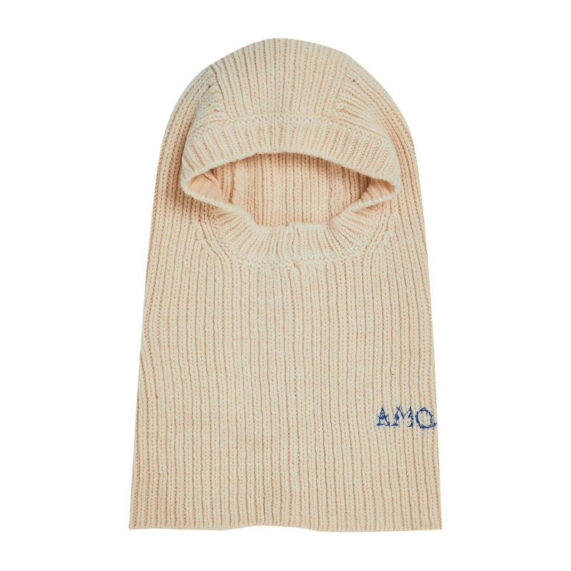 Alexander McQueen Rib Knit Hood 'Ivory' - 1