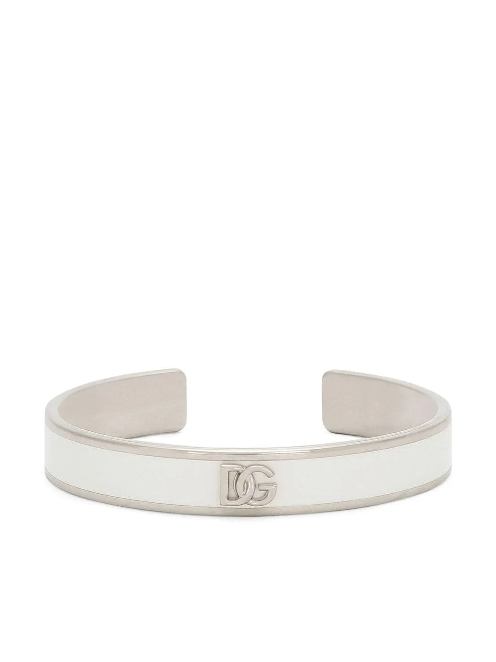 logo-plaque cuff bracelet - 1