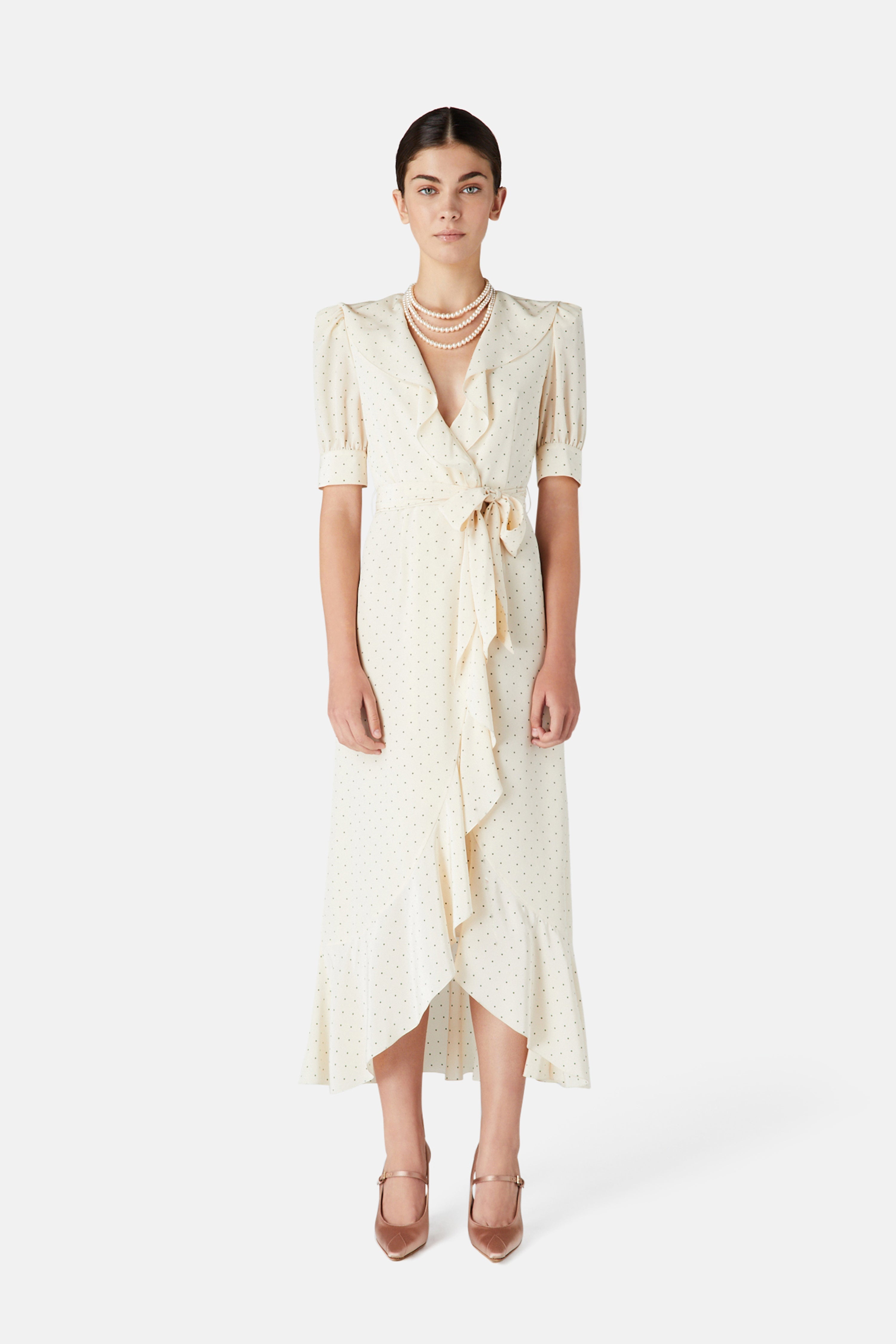 POLKA DOT WRAP DRESS - 3