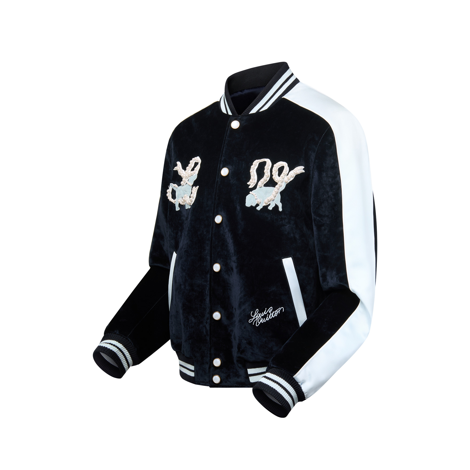 Denim Velvet Souvenir Jacket - 2