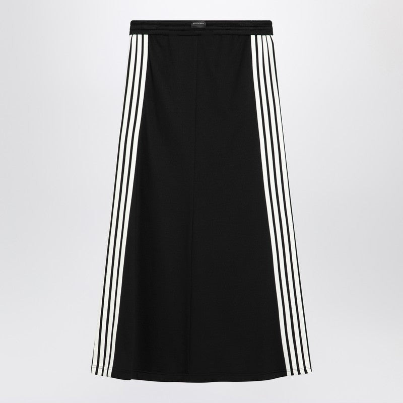 Balenciaga Long Black Skirt Loop Sports Icon Women - 2