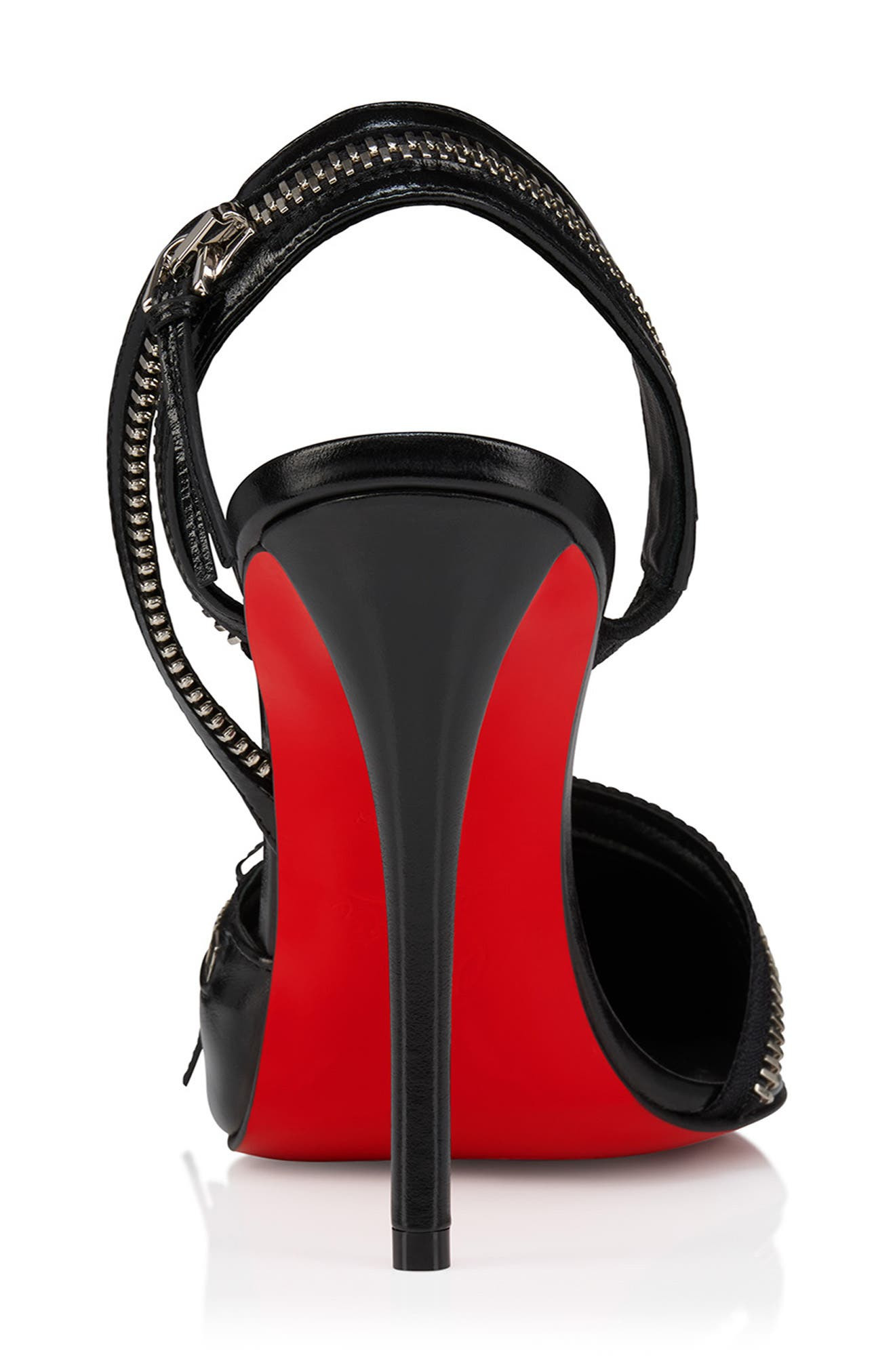 Christian Louboutin Slingyzip Pointed Toe Pump in Black at Nordstrom - 4