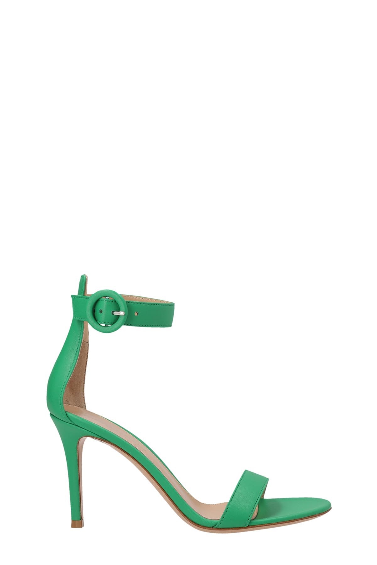 サンダル・ミュール GIANVITO ROSSI 'Portofino' sandals Green G6095385RICCAM Gianvito Rossi Portofino 85 Glitter Sandal In Green | ModeSens
