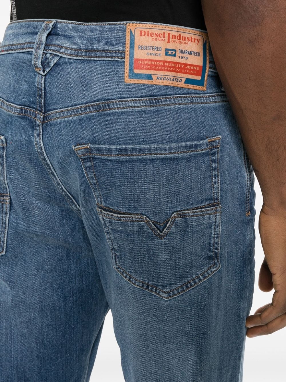 Larkee-Beex mid-rise tapered jeans - 5