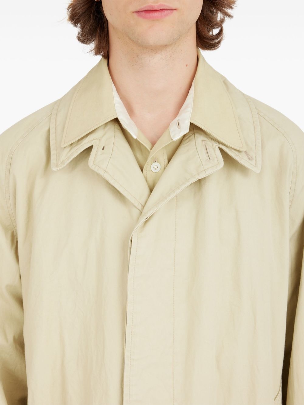 layered trench coat - 7