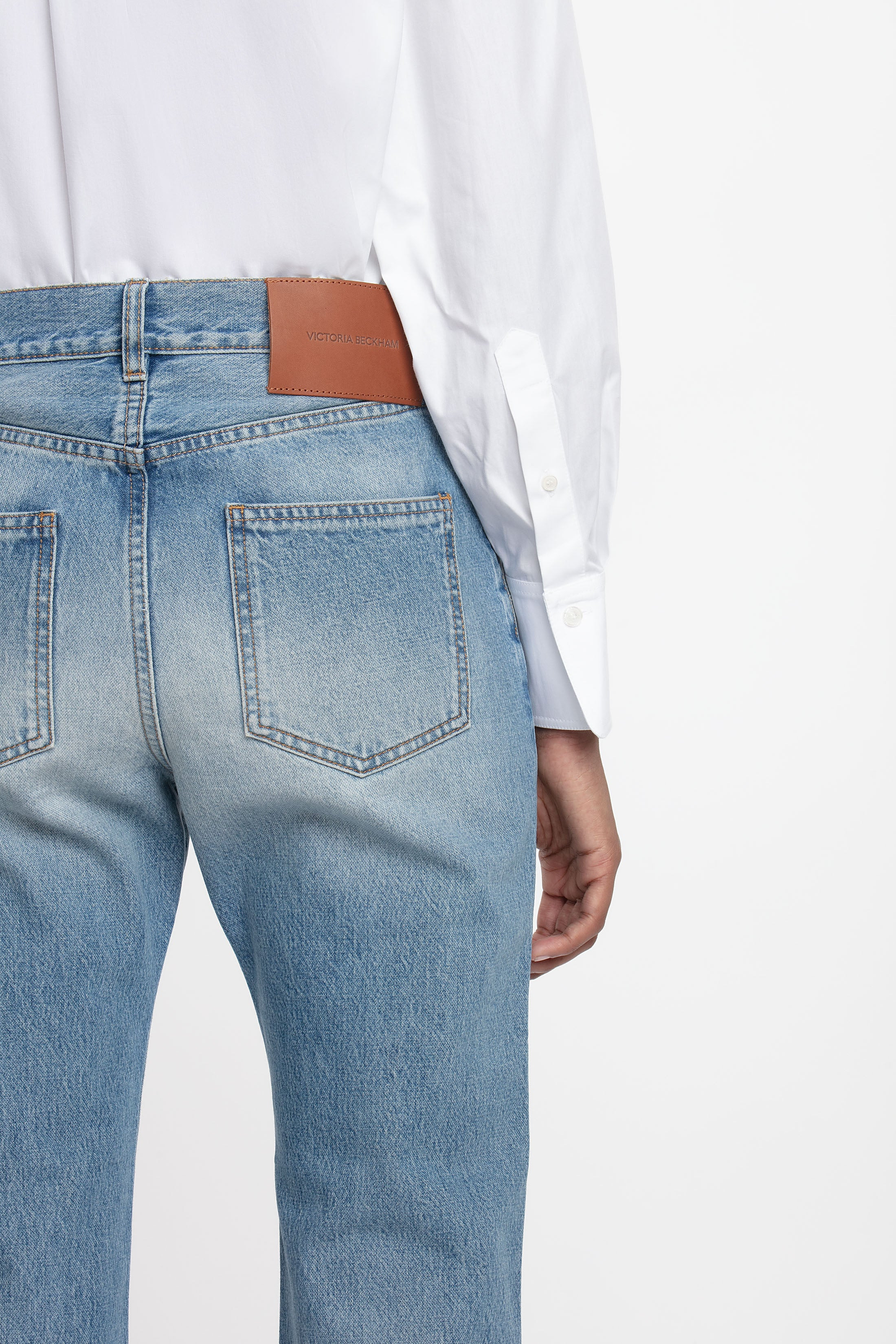 Victoria Mid-Rise Jean In Light Blue - 5