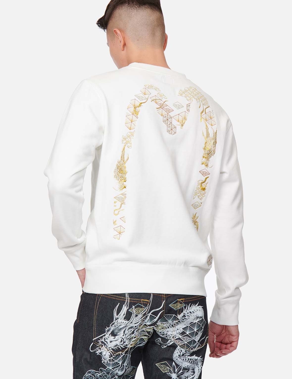 DRAGON-PATTERN DAICOCK EMBROIDERED SWEATSHIRT - 3