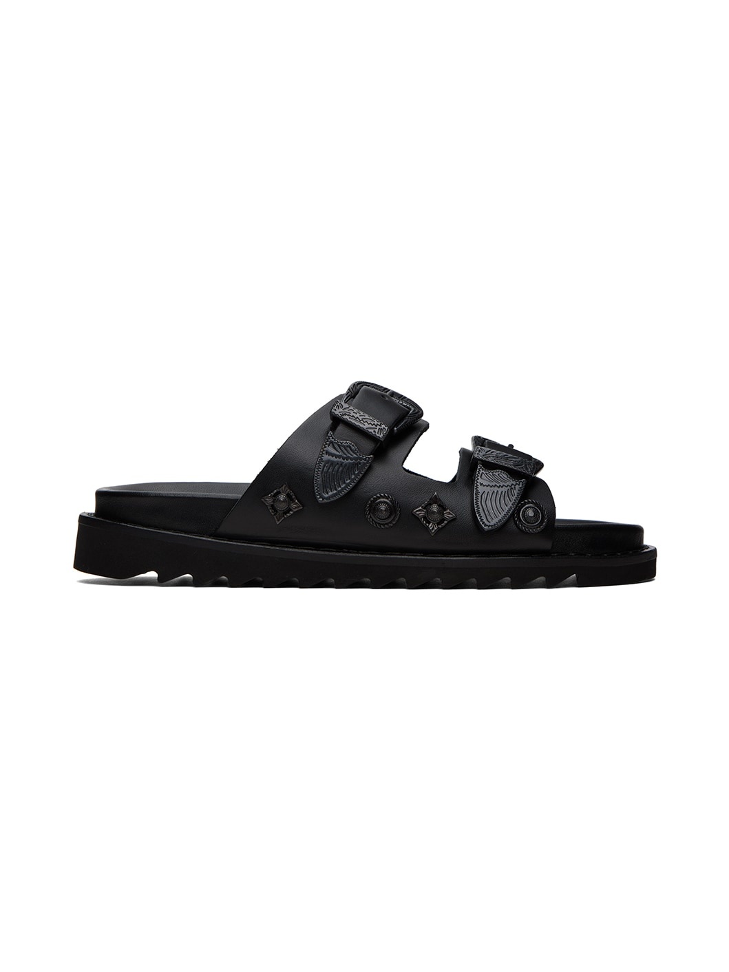 SSENSE Exclusive Black Buckle Sandals - 1