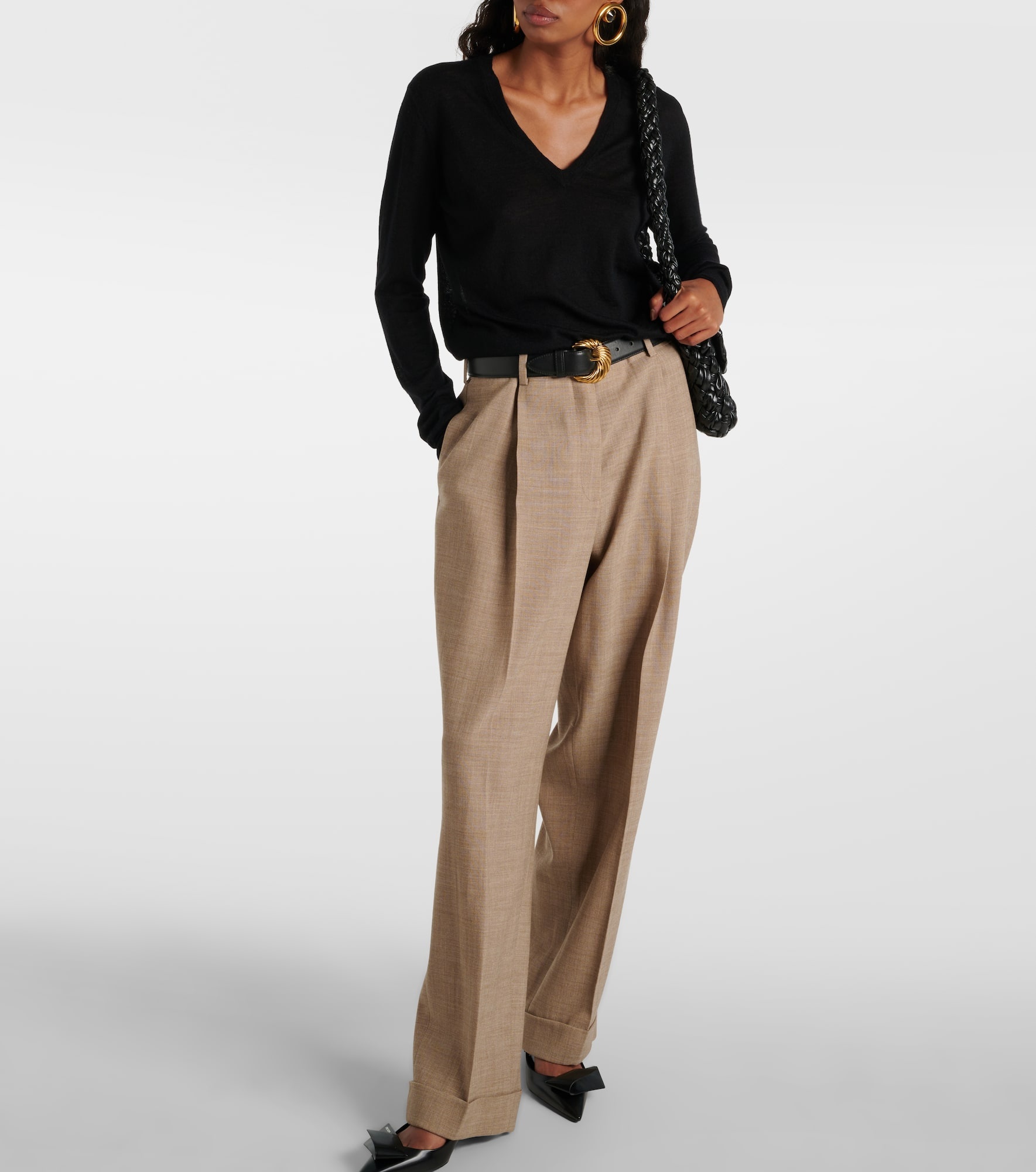 Cashair cashmere V-neck sweater - 2