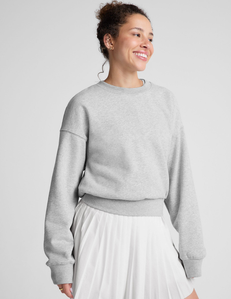 BEYOND YOGA LuxeFleece Crewneck Sweatshirt outlook