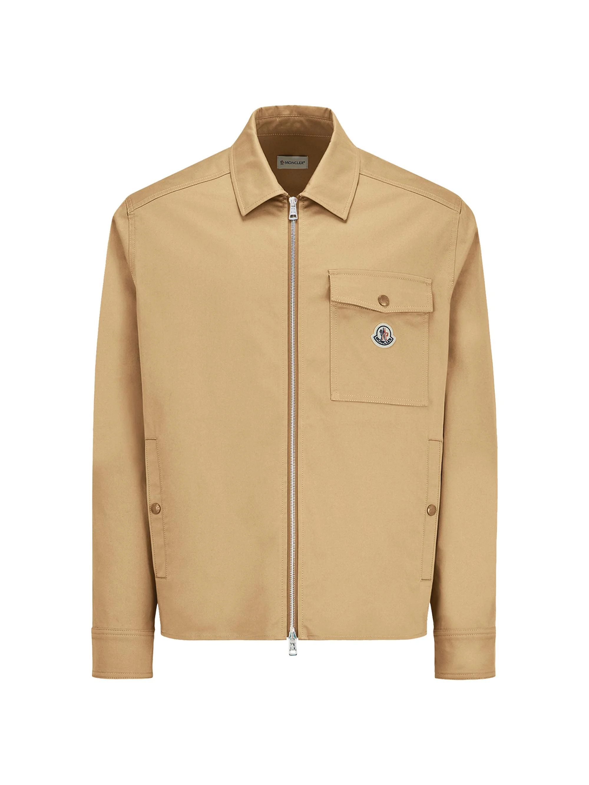 Men's Jacket in Cotton Gabardine - Beige - 1