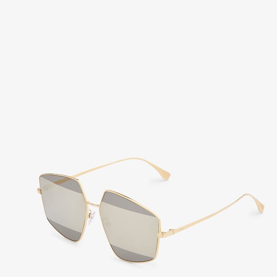 Sunglasses with silver-mirrored lenses - 2