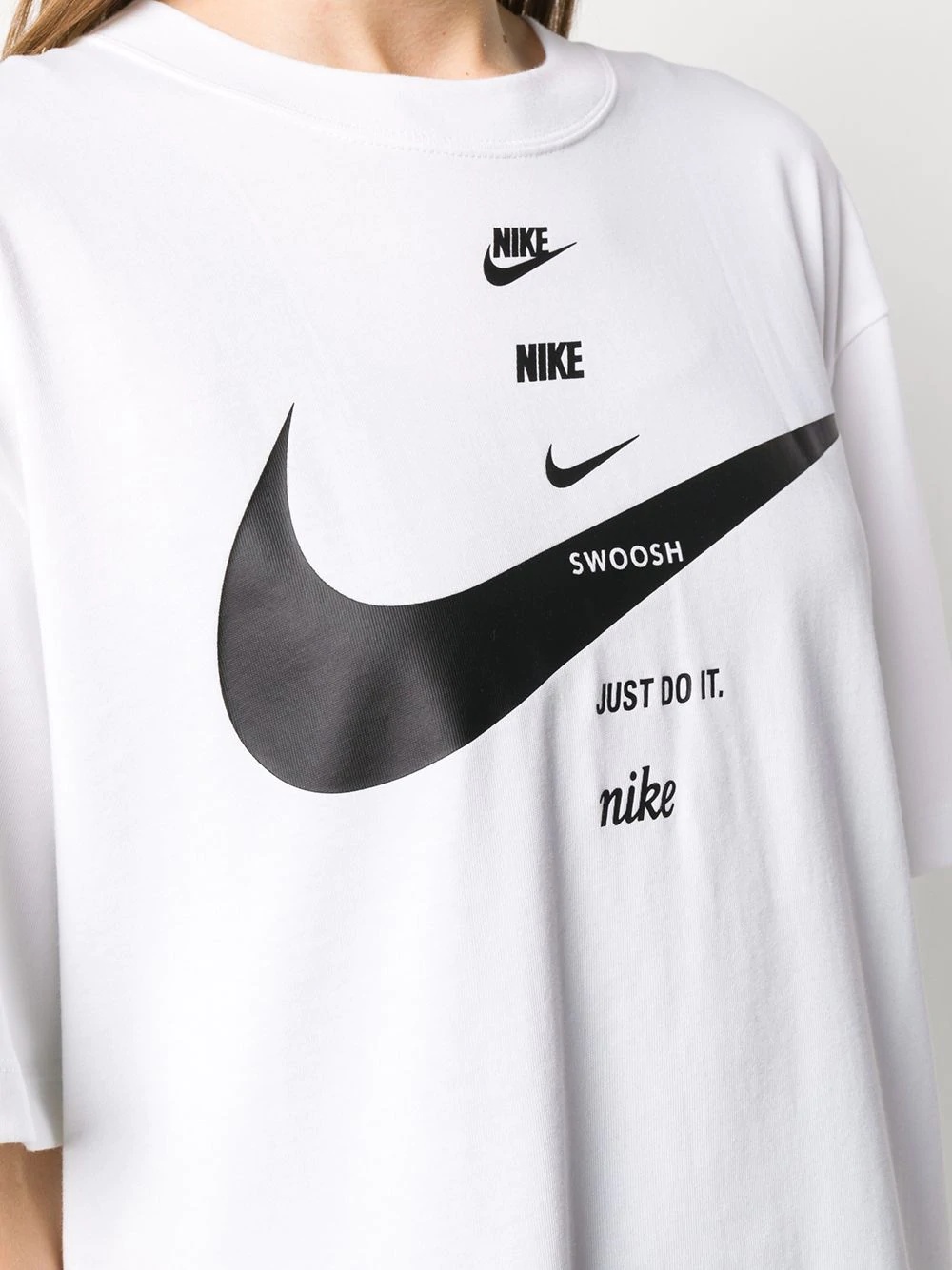 Swoosh logo print T-shirt - 5