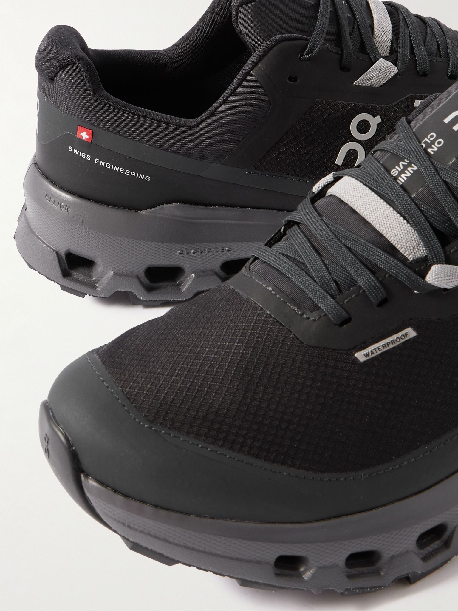 Cloudvista 2 Rubber-Trimmed Ripstop Sneakers Black - 6