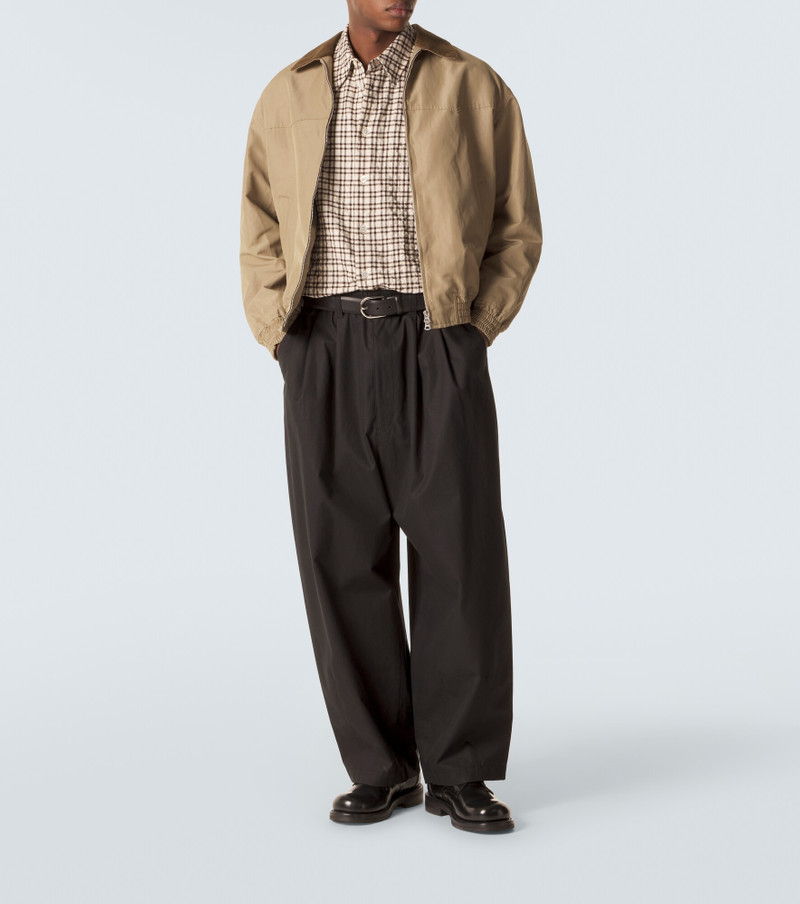 Comme des Garçons Homme Corduroy-trimmed blouson jacket outlook