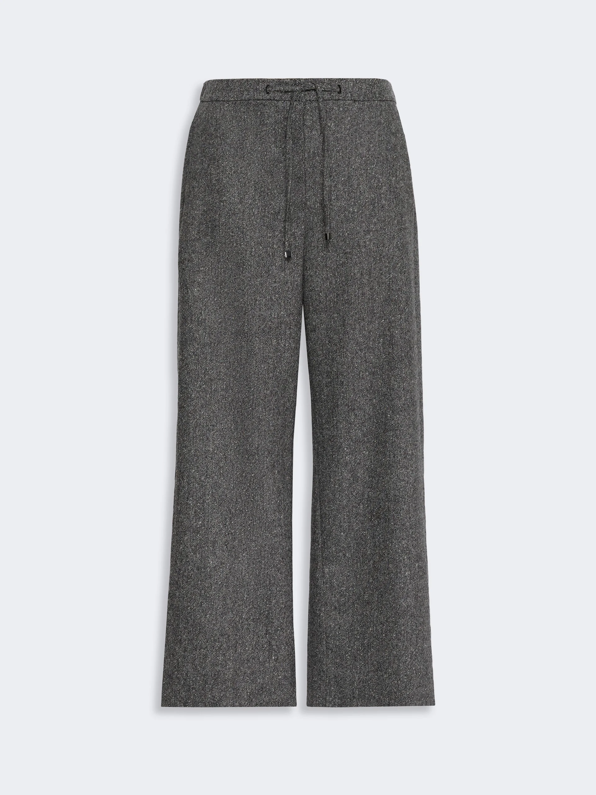 VINCI Wool flannel joggers - BLACK - 1