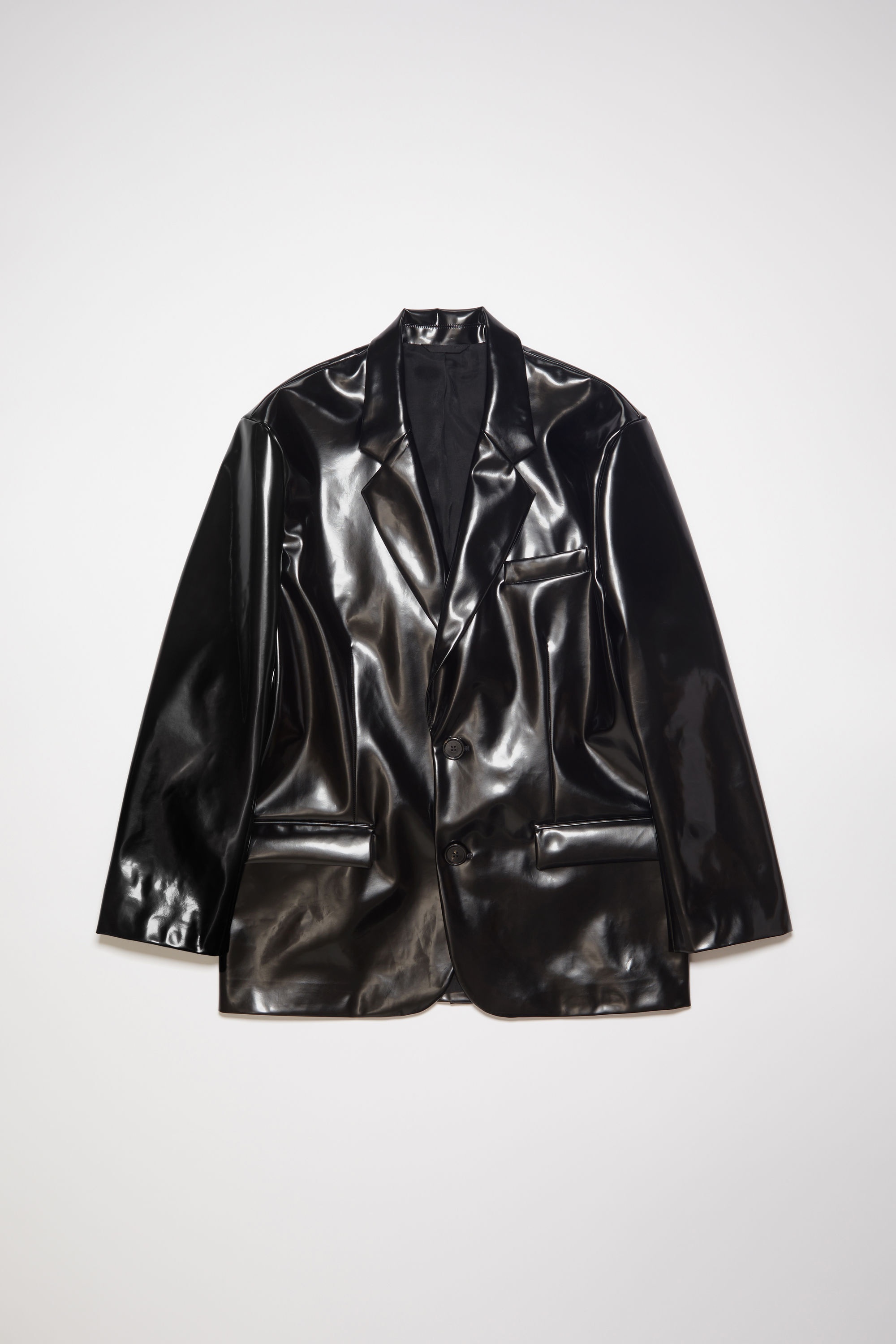 Single-breasted suit jacket - Black - 1
